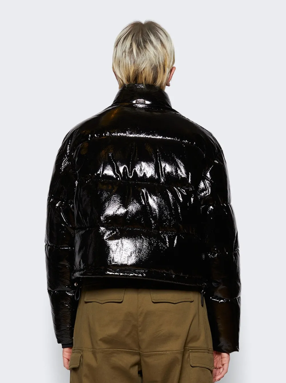 Courru00e8ges Vinyl Puffer Jacket Black