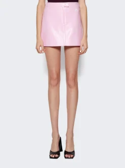 Courru00e8ges Vinyl Reedition Skirt Rose