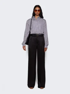 Saint Laurent Woven Belt Black