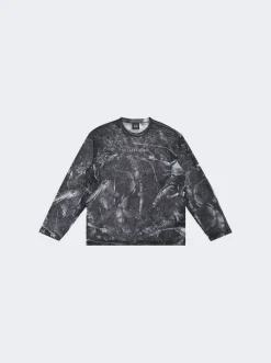 44 LABEL GROUP X Anyma Eternity Light Mesh Long Sleeve Shirt Grey