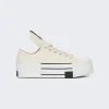 Rick Owens DRKSHDW X Converse Dbl Drkstar Ox Sneakers Natural