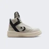 Rick Owens DRKSHDW X Converse Turbowpn High Top Sneakers Black And Oyster