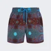Vilebrequin X One Ocean Moonrise Swim Shorts Red Gorgonians