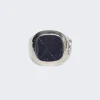 Hatton Labs X Playboy Membership Ring Sterling Silver And Blue