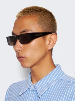 FLATLIST X Sp5Der Slug Sunglasses Solid Black With Brown Lens