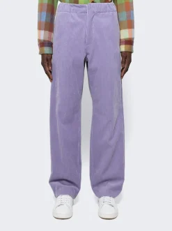 ZEGNA X The Elder Statesman Corduroy Jogger Pants Purple