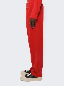 ZEGNA X The Elder Statesman Corduroy Jogger Pants Red