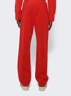 ZEGNA X The Elder Statesman Corduroy Jogger Pants Red