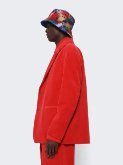 ZEGNA X The Elder Statesman Corduroy Jacket Red