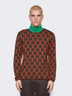 Adidas X Wales Bonner Knit Turtleneck Multicolor