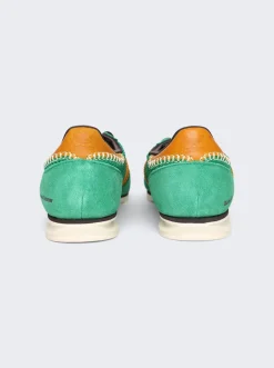 Adidas X Wales Bonner 3-Stripe Sneaker Team Green Gold Dark Brown