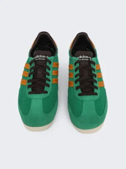 Adidas X Wales Bonner 3-Stripe Sneaker Team Green Gold Dark Brown