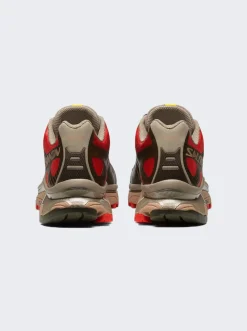 Salomon Xt-4 Og Sneaker Vintage Khaki And Aurora Red